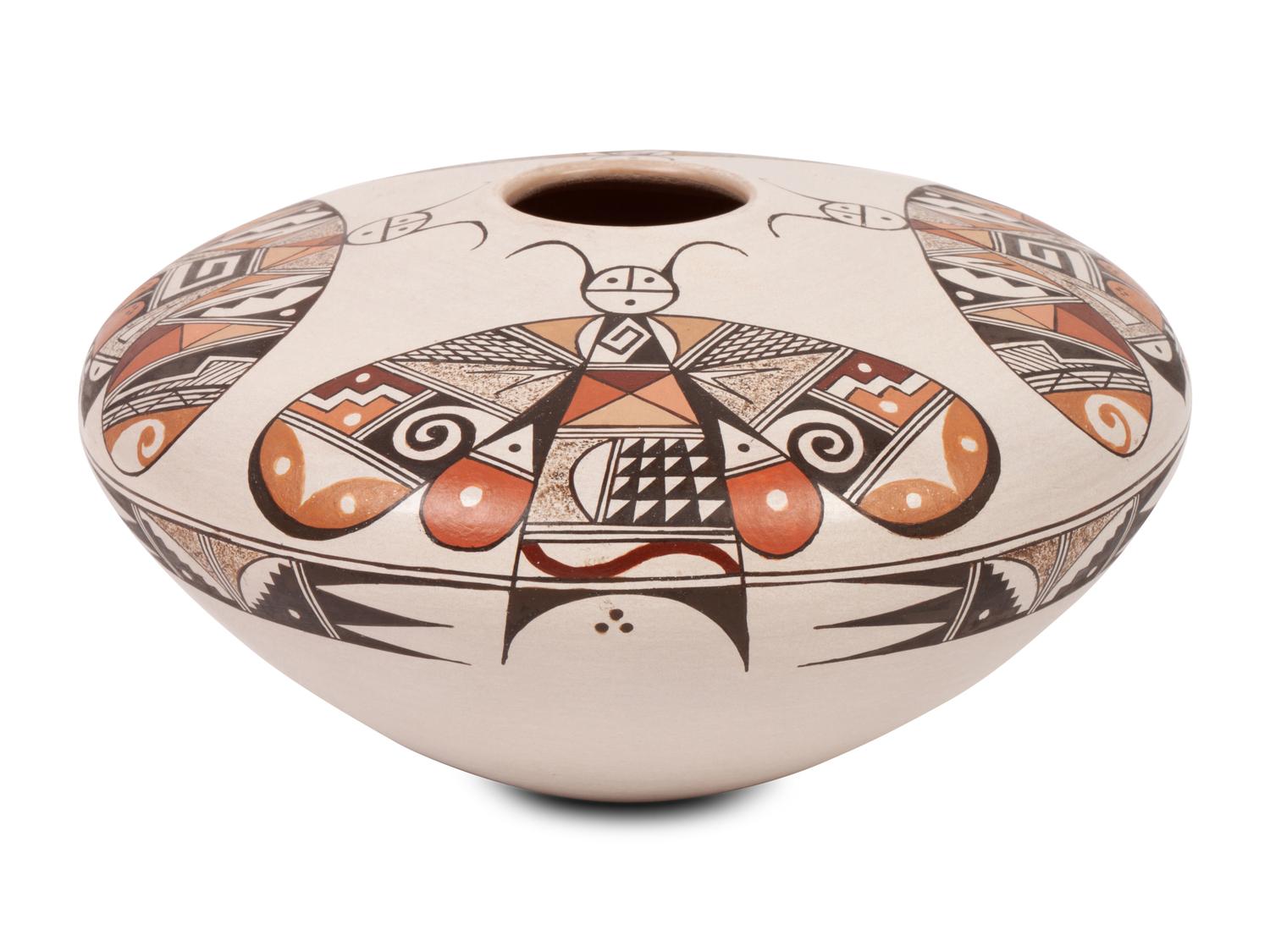 Pottery Jar, with Butterflies