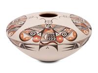 Pottery Jar, with Butterflies