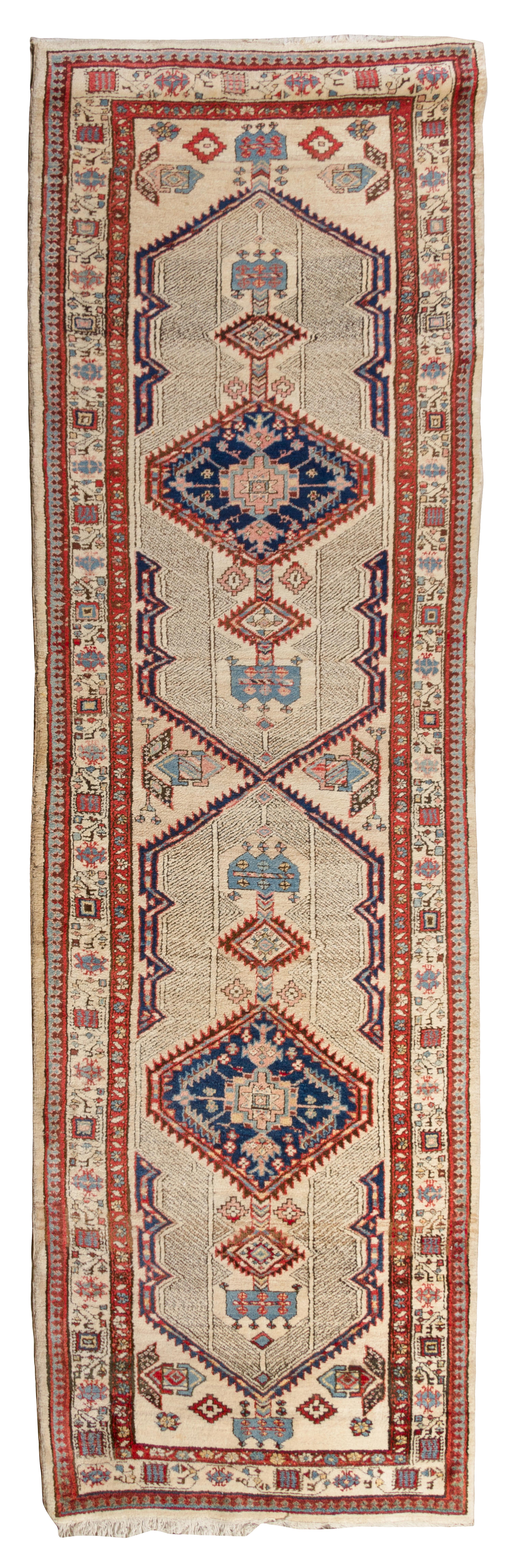 A Persian Serab Wool Runner 11 feet 4 3/4 inches x 3 feet 4 inches.