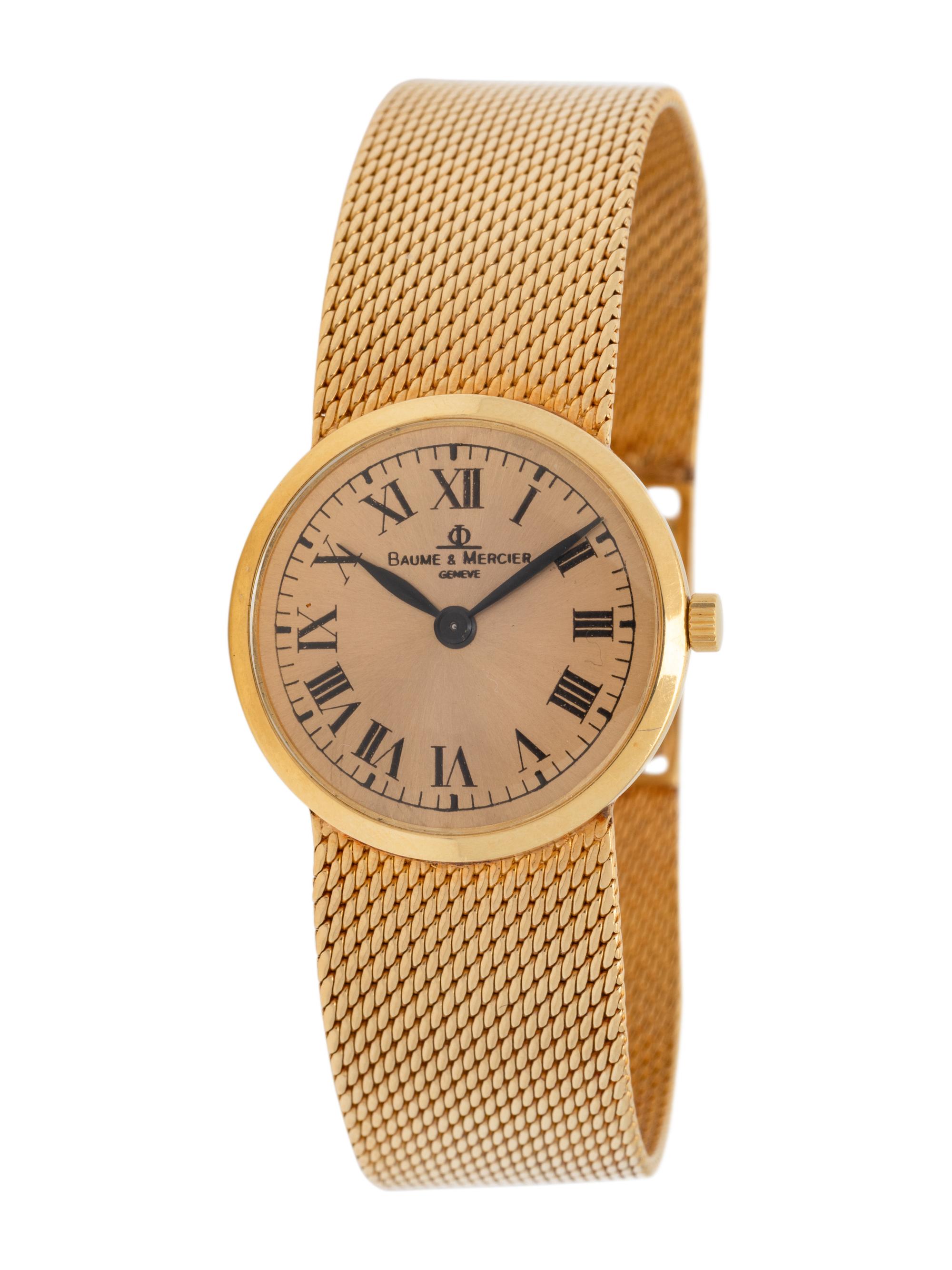 BAUME & MERCIER, 18K YELLOW GOLD WATCH