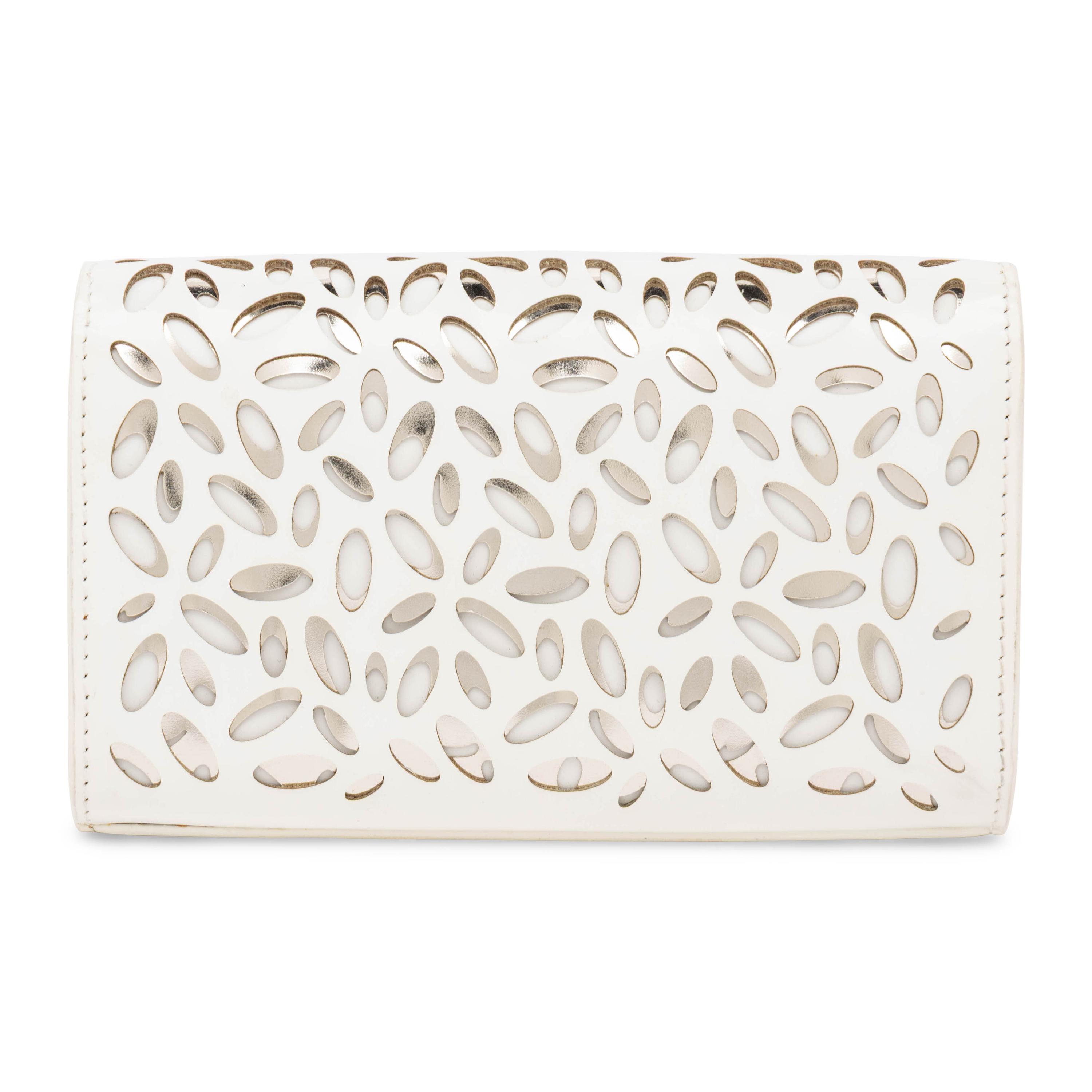 Alaïa, Laser-Cut Leather Clutch