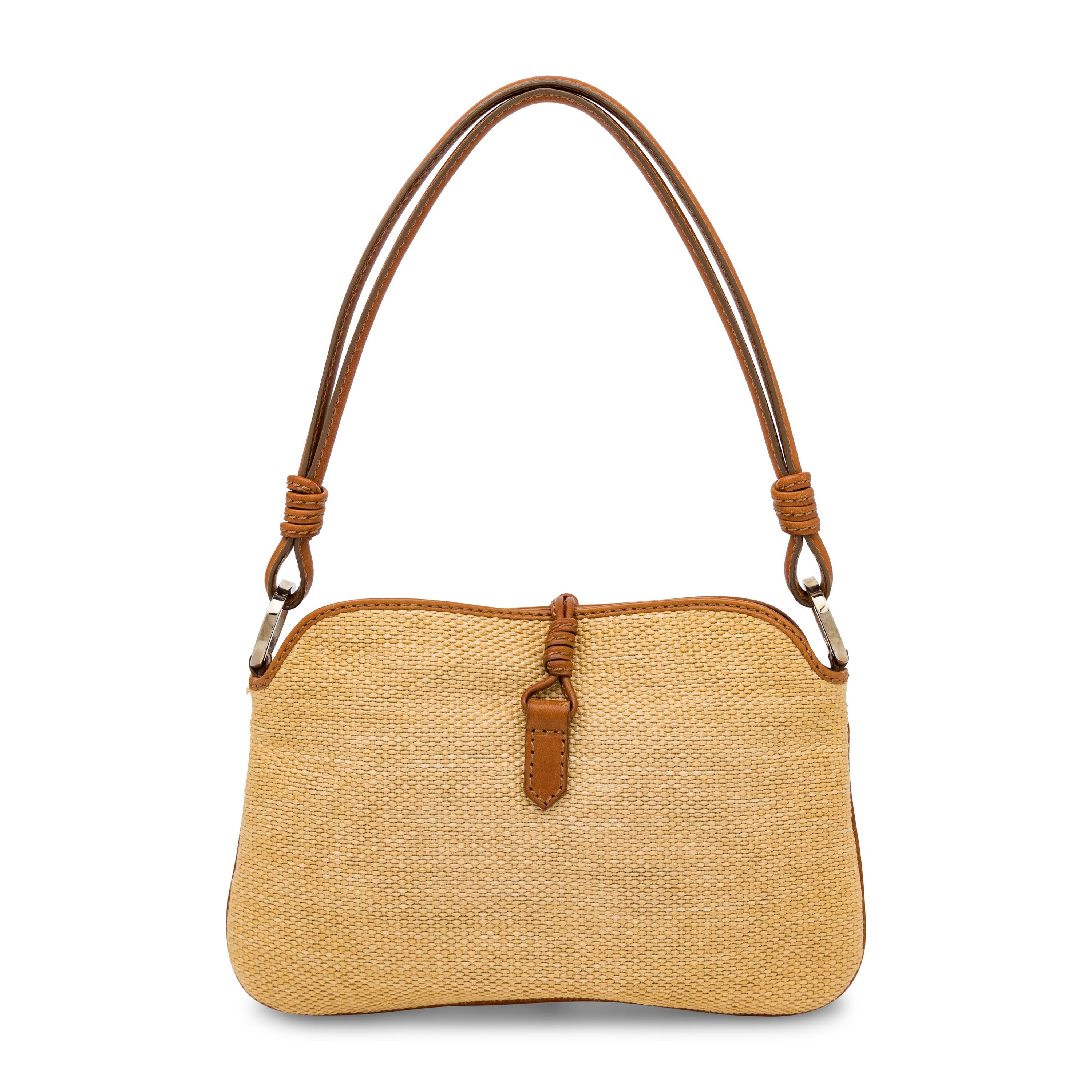 Valentino, Handbag in Beaded Canvas & Leather