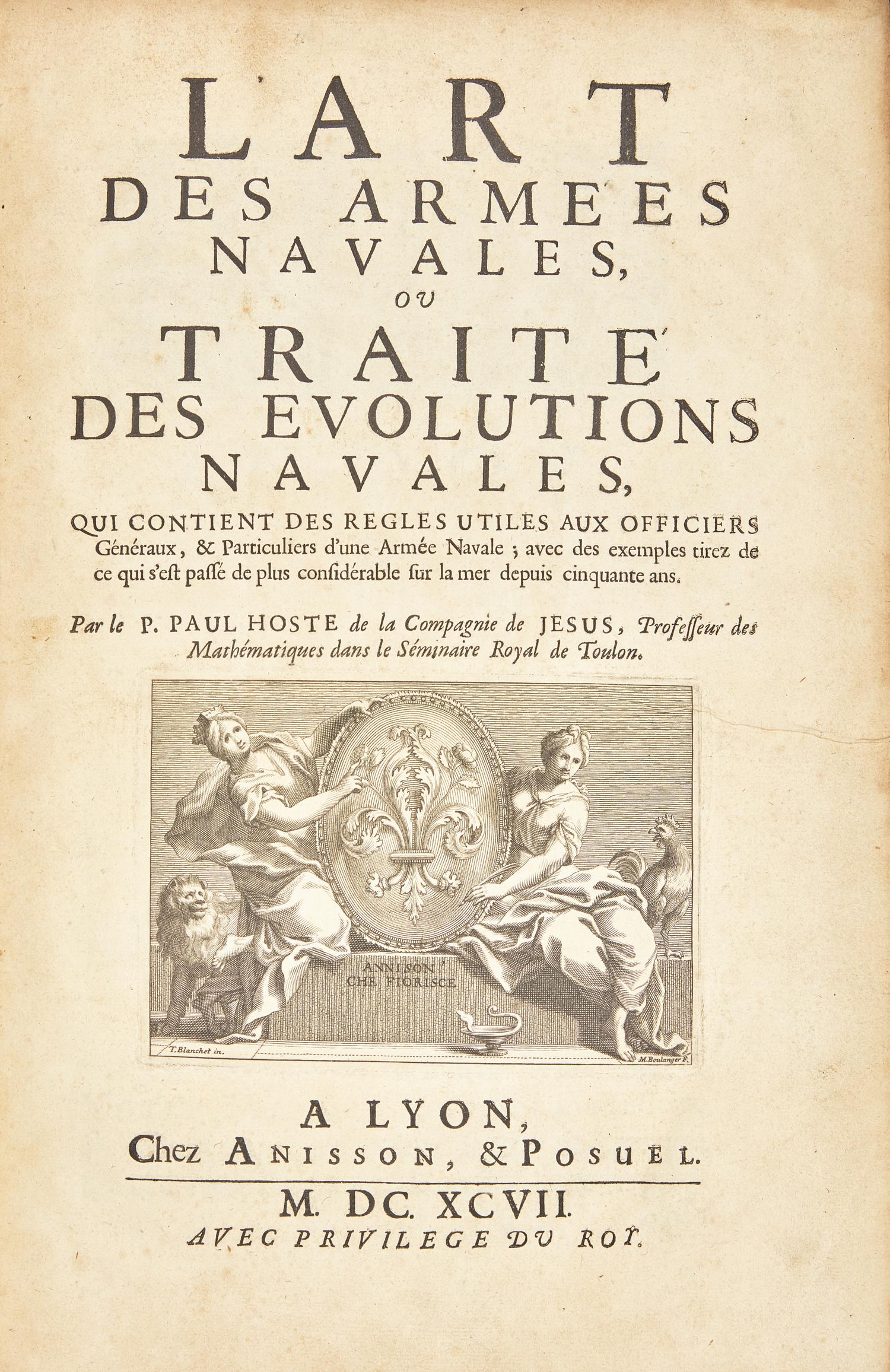 [Military History] Hoste, P. Paul. L'Art des Armees Navales, ou Traite des Evolutions Navales...
