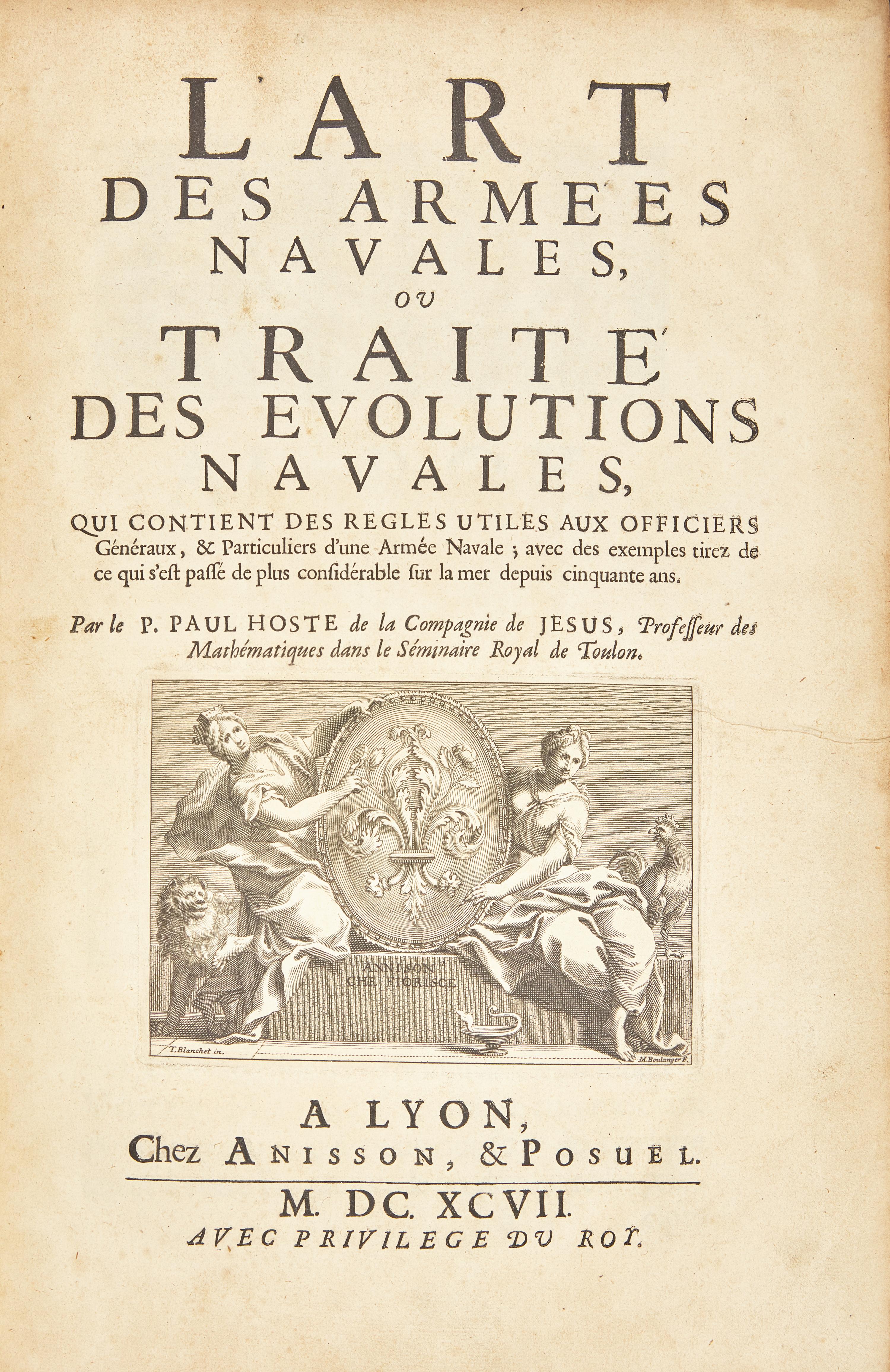 [Military History] Hoste, P. Paul. L'Art des Armees Navales, ou Traite des Evolutions Navales...