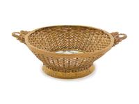 A Sevres Porcelain Mounted Gilt Metal Bowl
