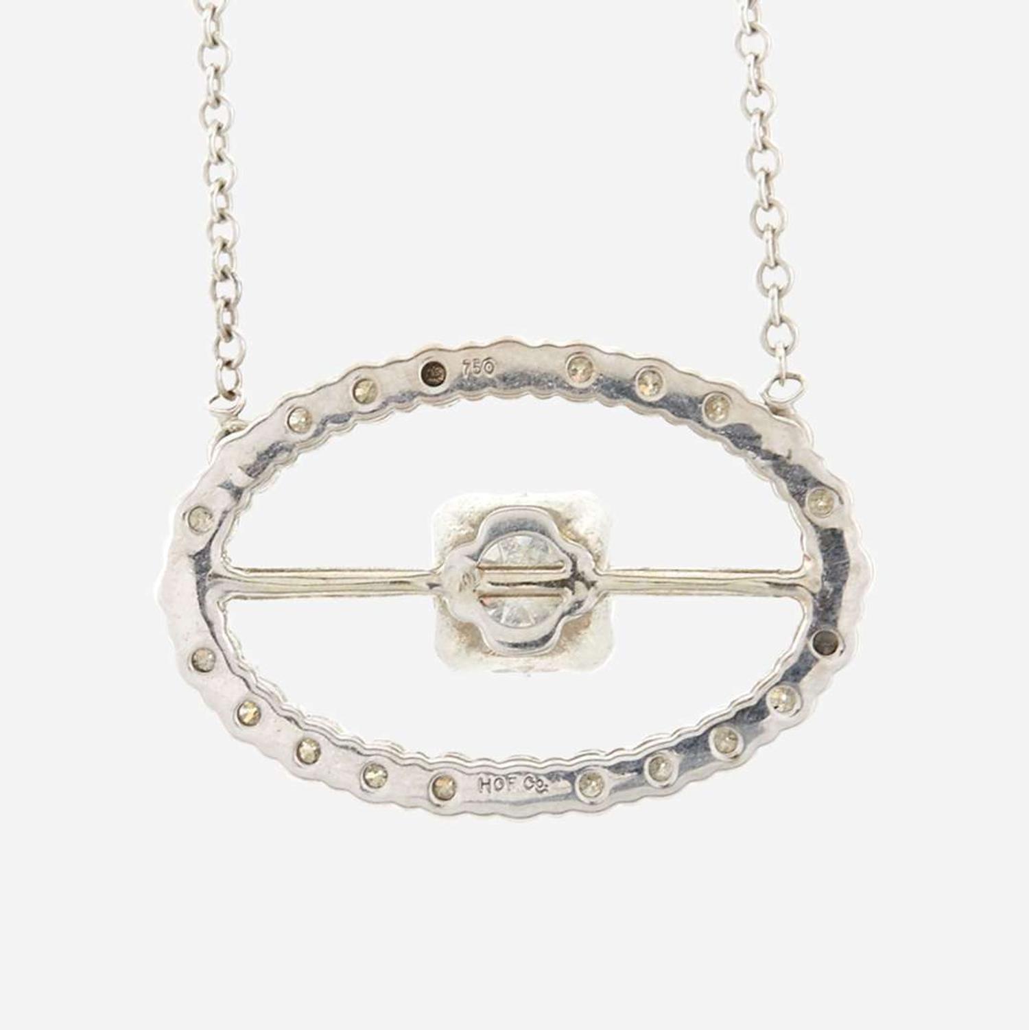 A diamond and white gold pendant necklace, Hearts on Fire