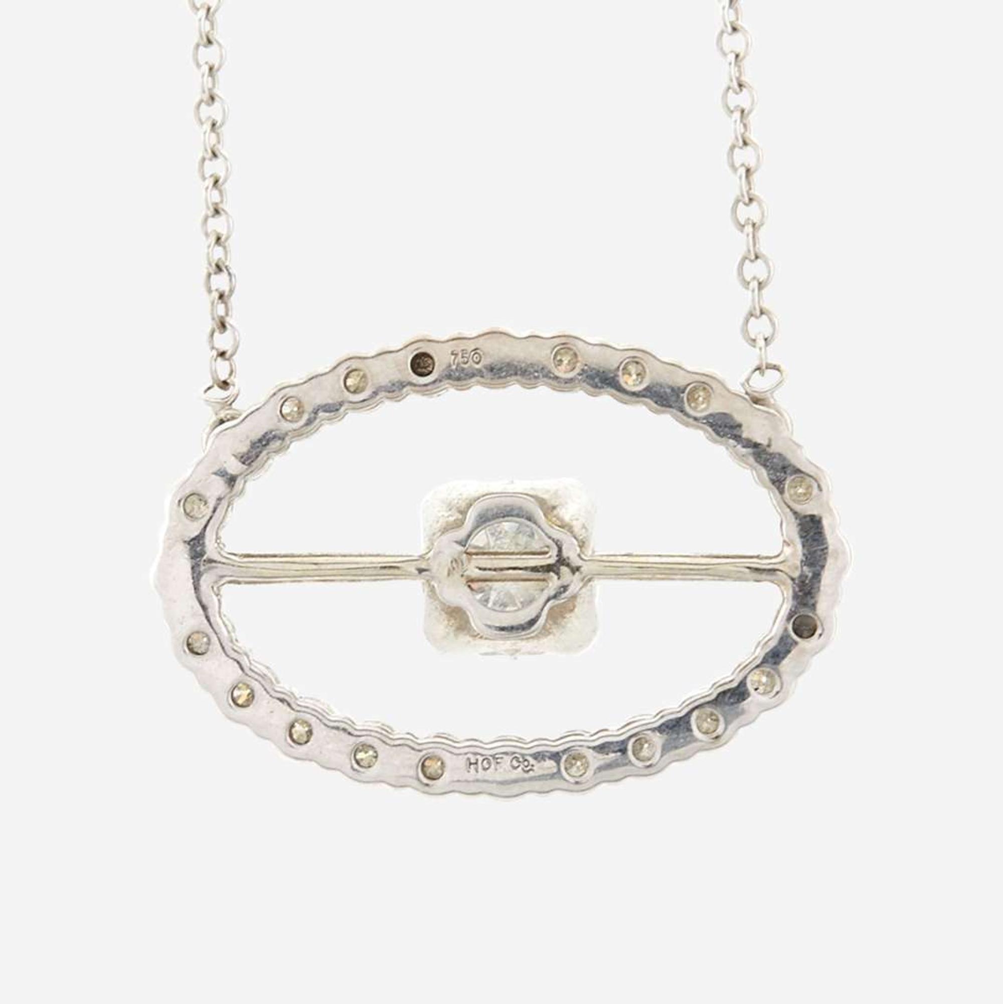A diamond and white gold pendant necklace, Hearts on Fire