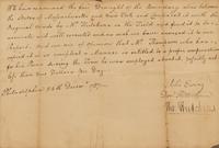 [Americana] Ewing, John, and David Rittenhouse, and Thomas Hutchins. Manuscript Document, signed