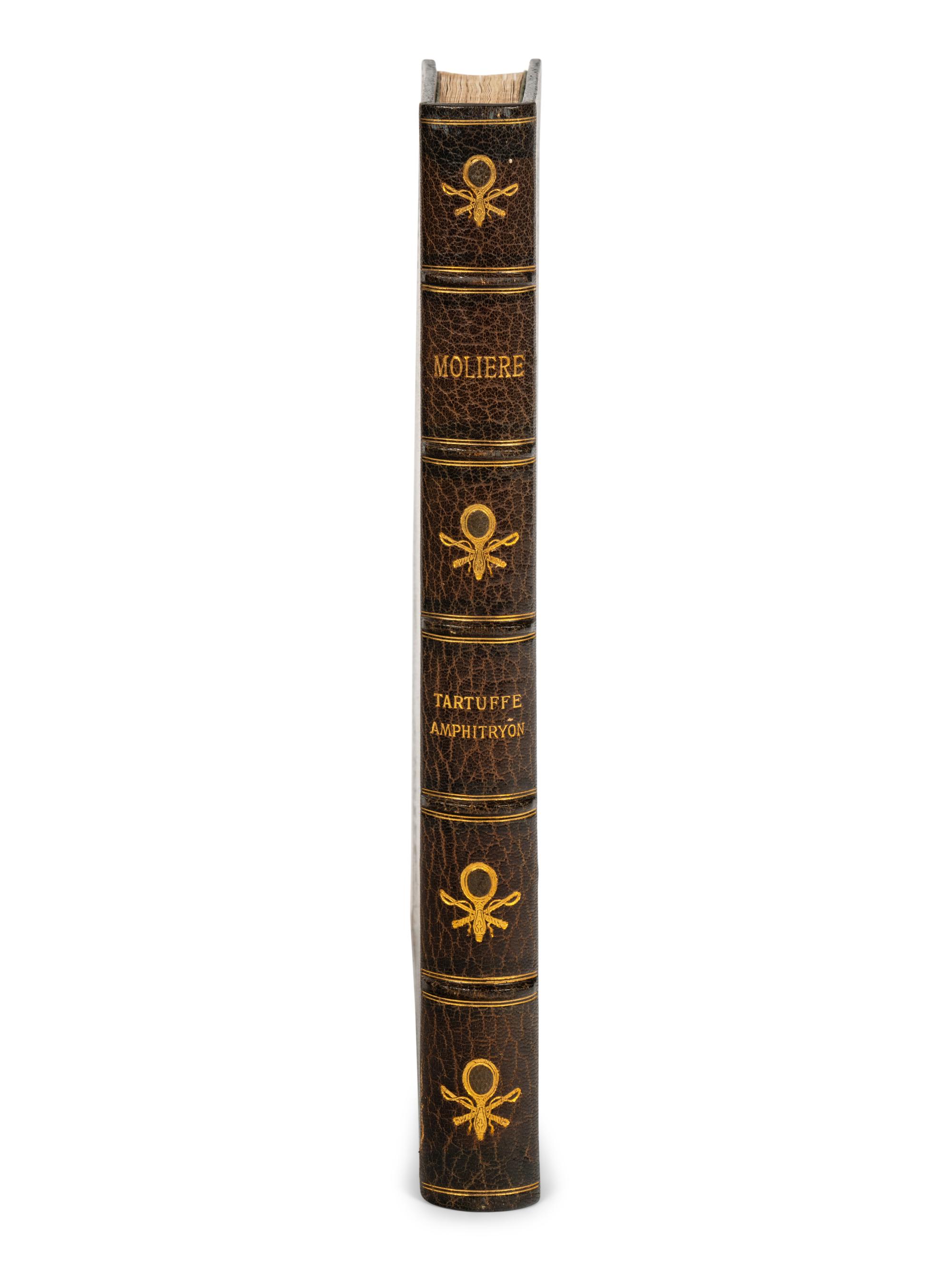 MOLIÈRE, Jean-Baptiste Poqueulin de. The Works . Paris & Philadelphia: George Barrie & Sons, ca 20th century.