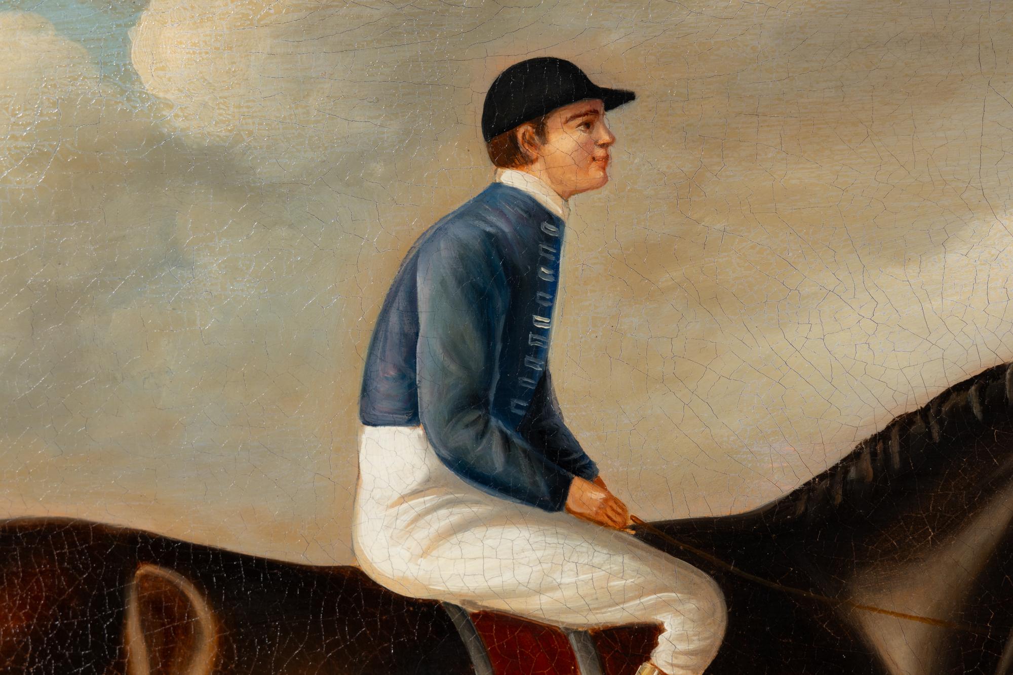 Horse and Jockey, with a Frog