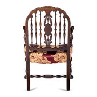 A Carved Oak Spindle Back Armchair
