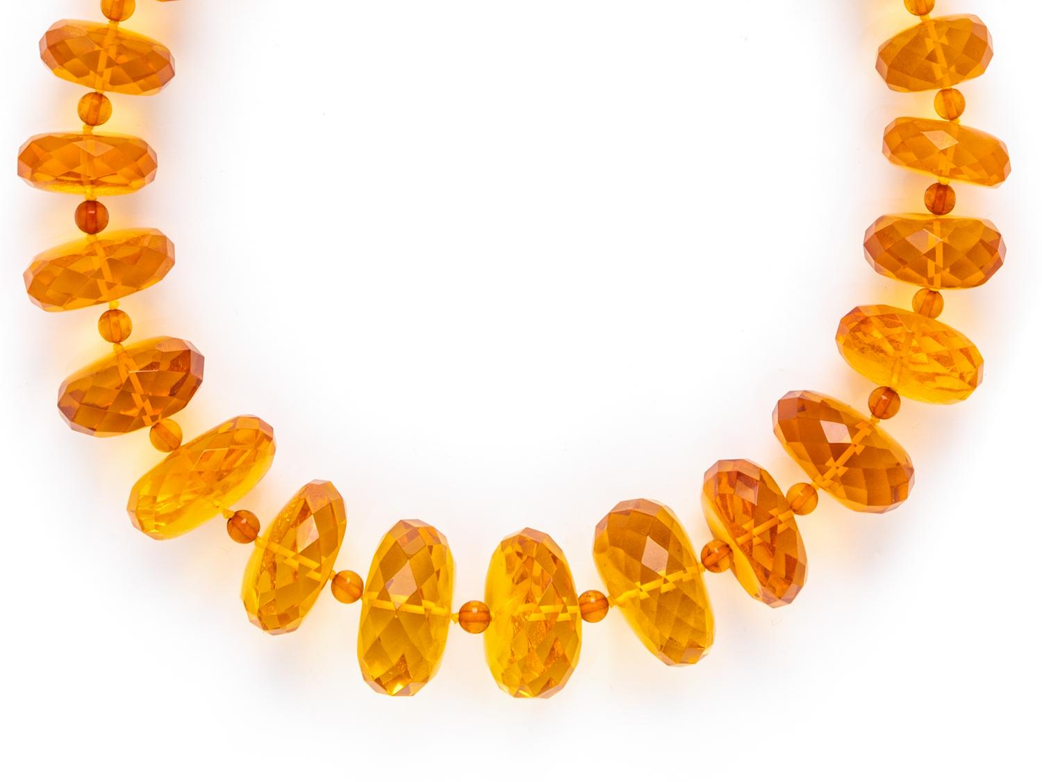 TIFFANY & CO., PALOMA PICASSO, AMBER BEAD NECKLACE