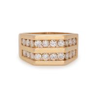 YELLOW GOLD AND DIAMOND RING