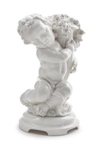 A Hutschenreuther Blanc-de-Chine Porcelain Figure Height 16 inches.
