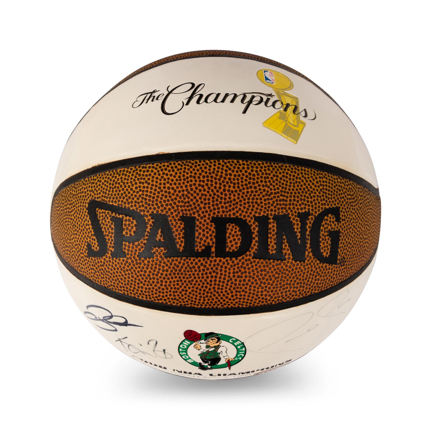 A Boston Celtics Big Three (Ray Allen, Kevin Garnett, and Paul Pierce) Signed Autograph Basketball