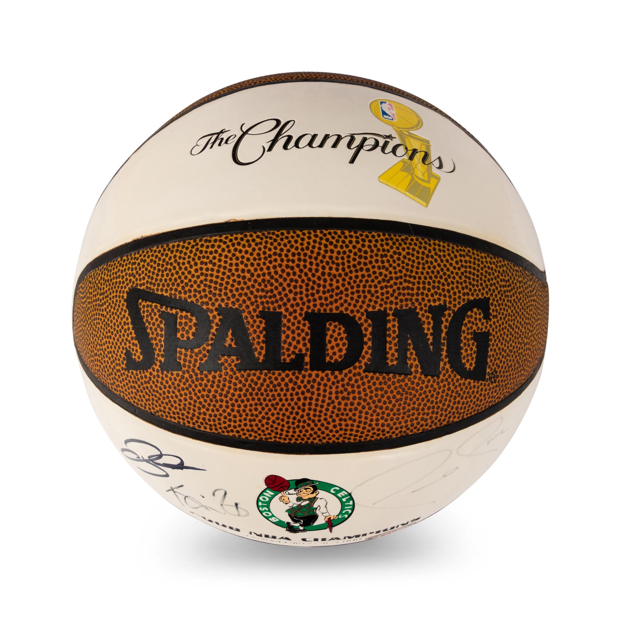 A Boston Celtics Big Three (Ray Allen, Kevin Garnett, and Paul Pierce) Signed Autograph Basketball