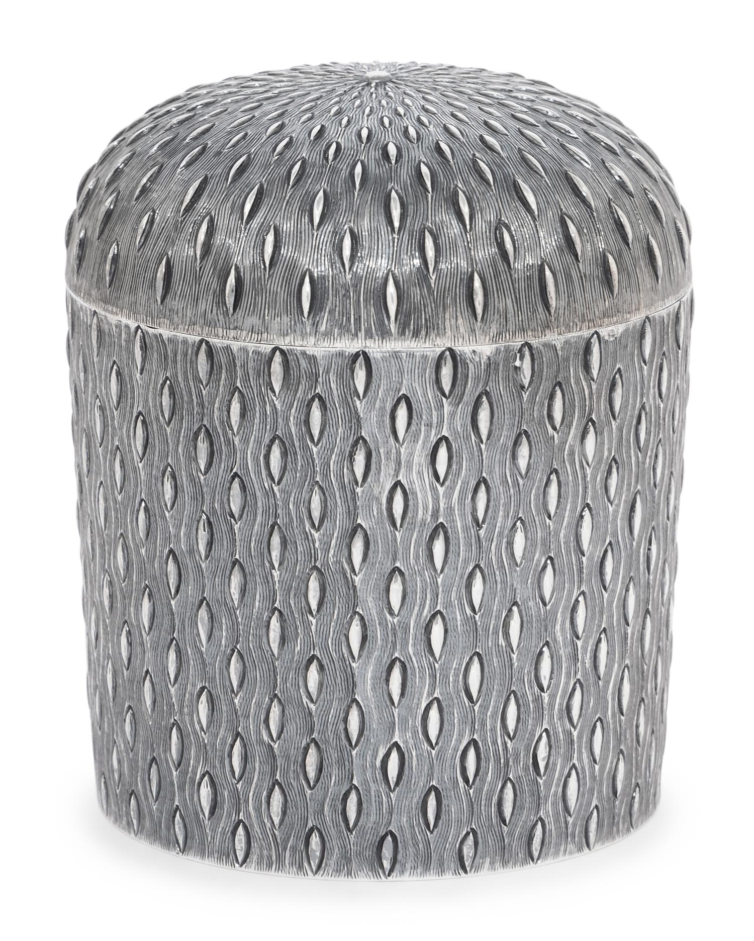 A Tiffany and Co. Italian Silver Tea Caddy