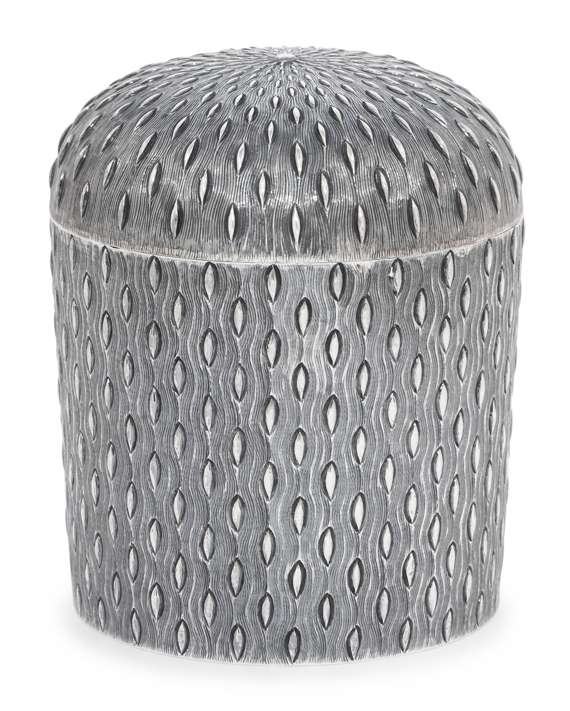 A Tiffany and Co. Italian Silver Tea Caddy