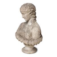 A Grand Tour Carved Marble Bust of Clytie