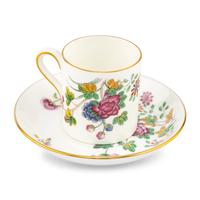 A Set of Eight Wedgwood Cuckoo Porcelain Coffee Cups and Saucers