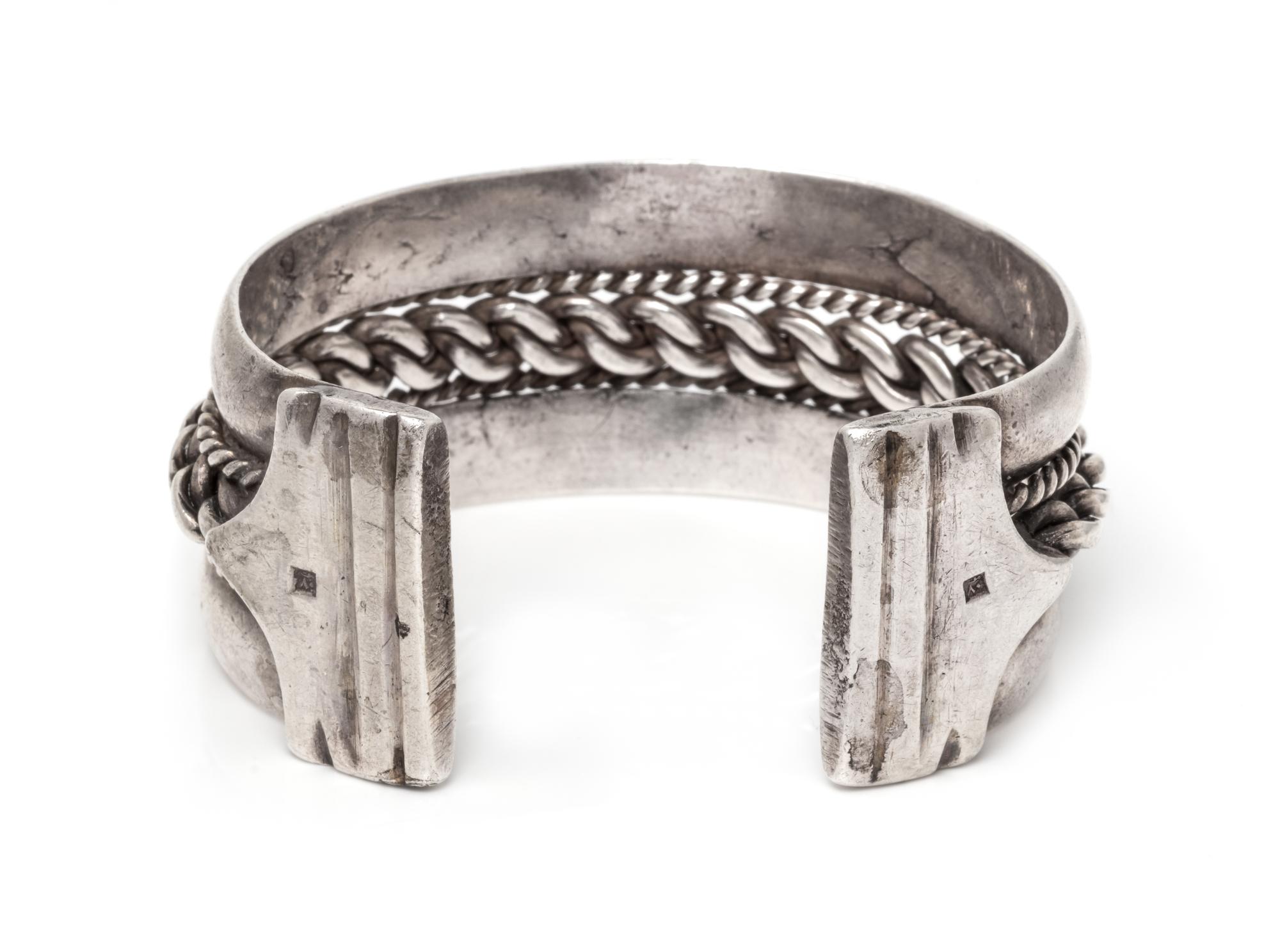 A Silver Cuff Bracelet, Egyptian, 69.05 dwts.
