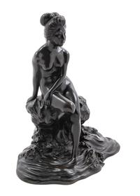 A Japanese Bronze Figure of a Lady