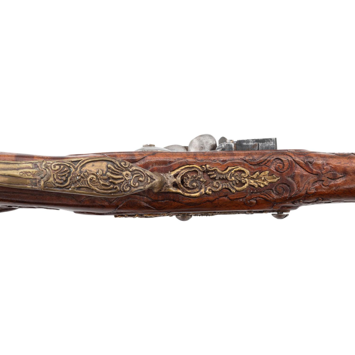 Contemporary Flintlock Jaeger Rifle in the Style of J. Hauer