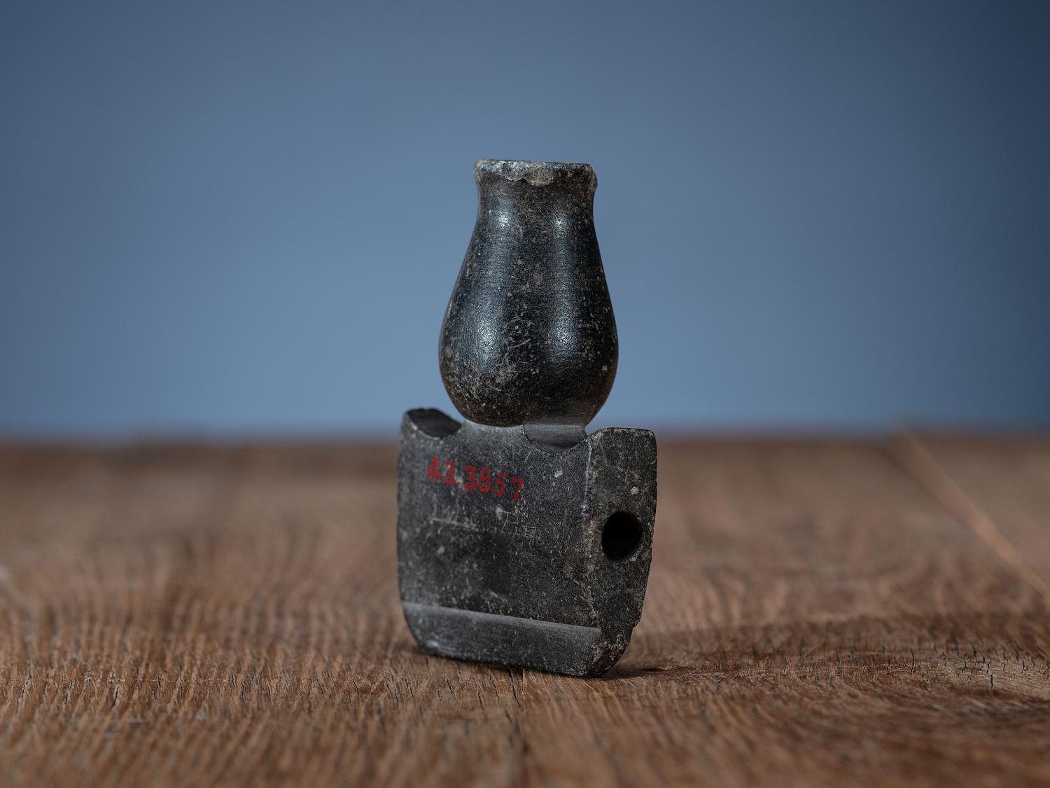 Mi'kmaq Steatite Pipe Bowl
