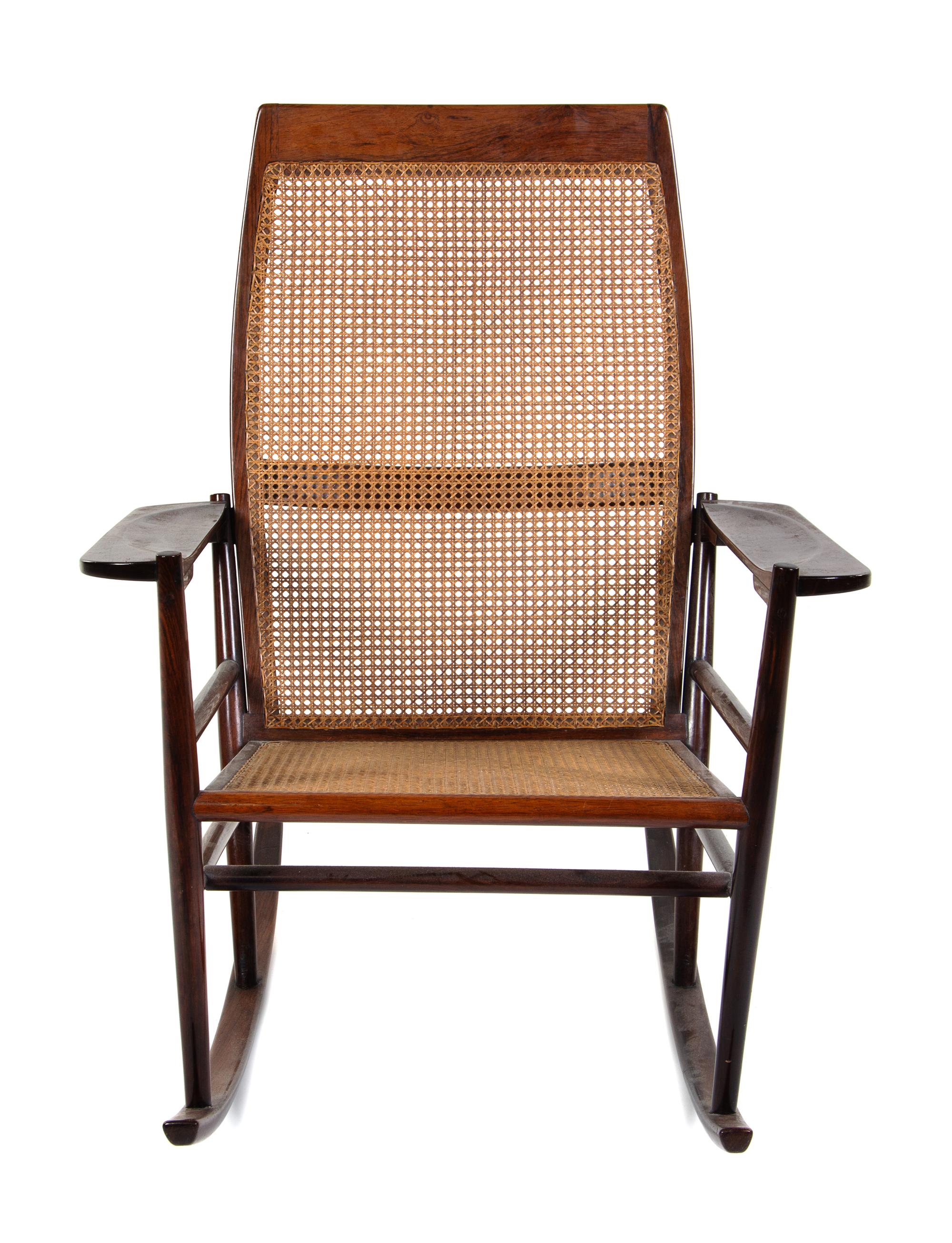 Joaquim Tenreiro, (Brazilian, 1906-1992), Cadeira de Ambalo (Rocking Armchair), circa 1955