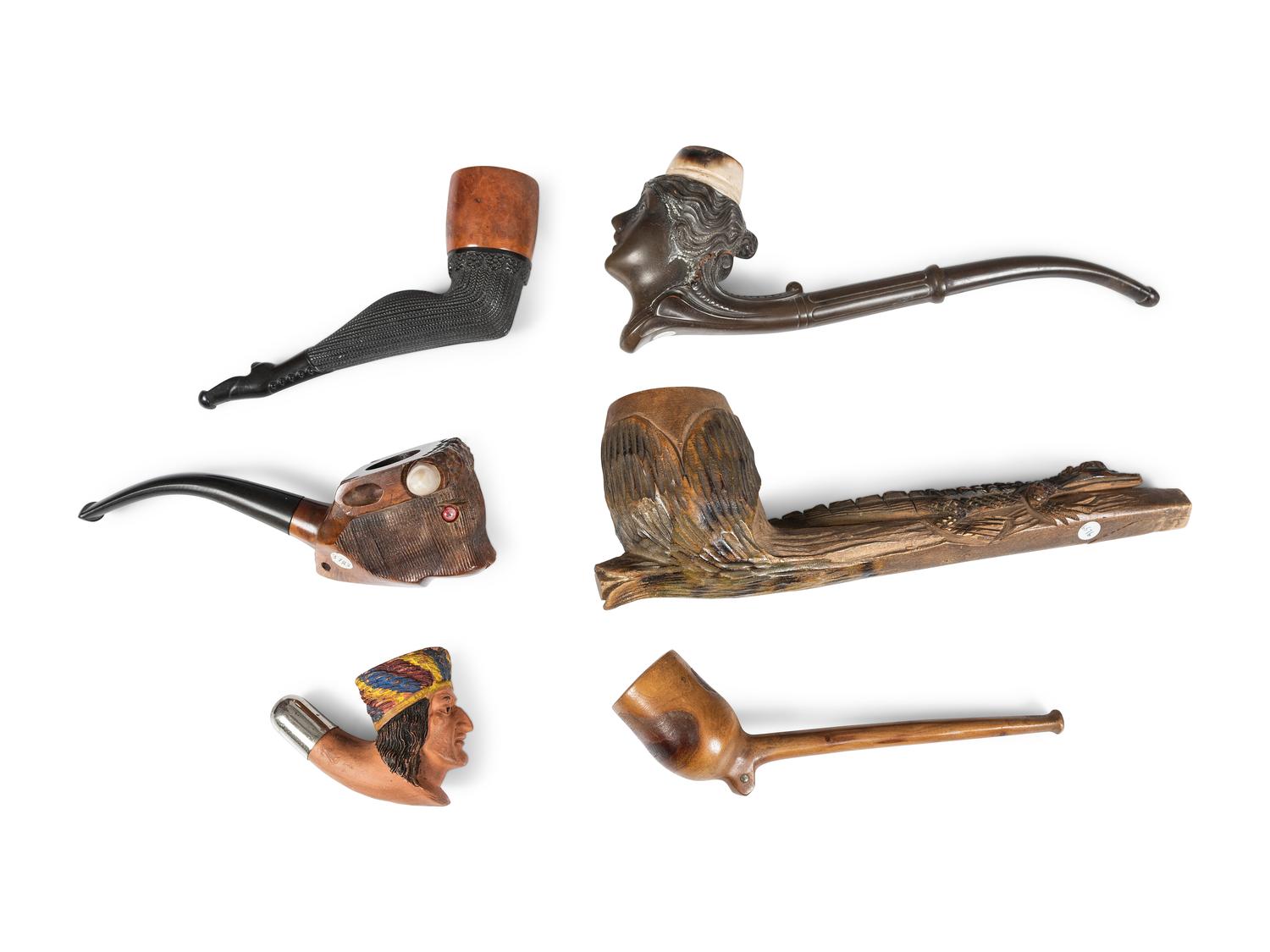 A Collection of Carved Pipes
