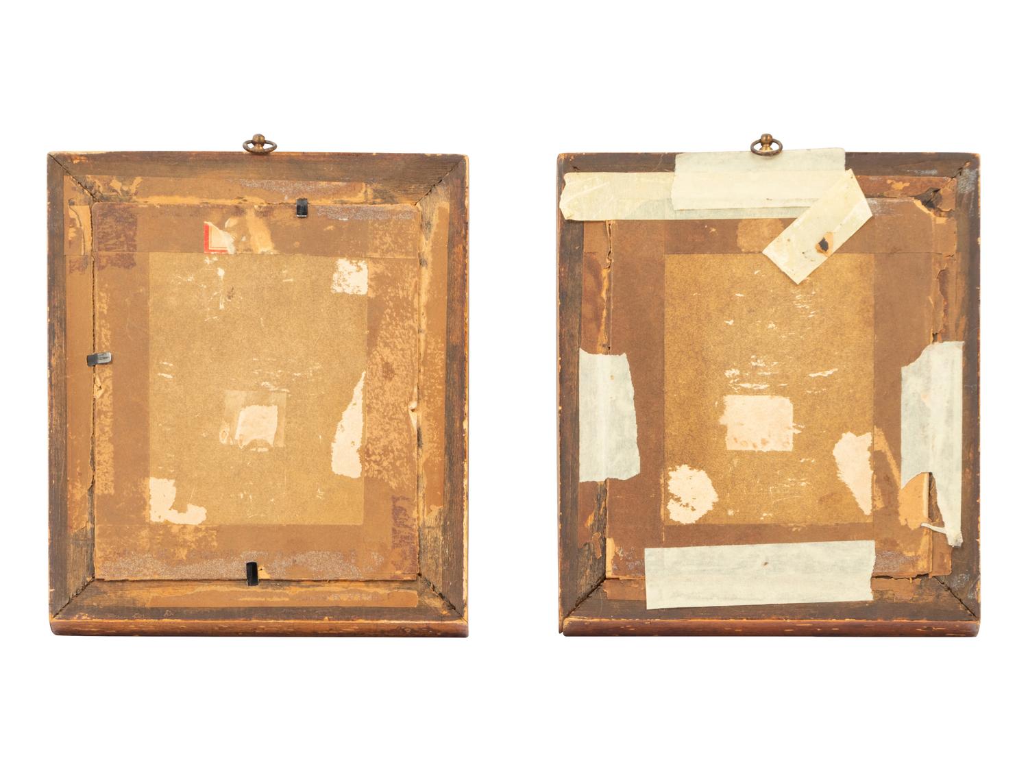 Two English Framed Wax Portraits
