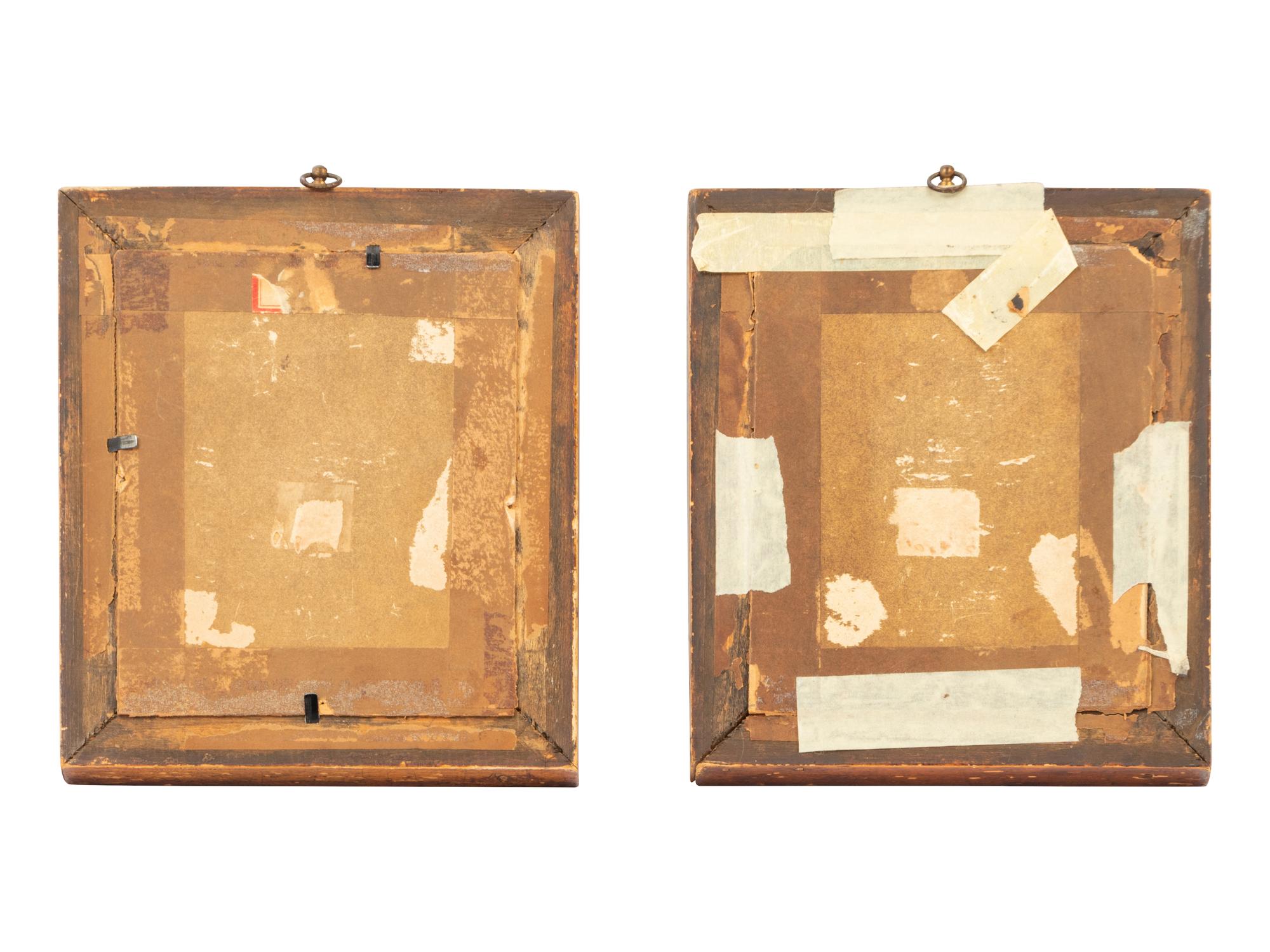 Two English Framed Wax Portraits