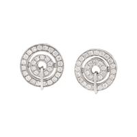 BULGARI, WHITE GOLD AND DIAMOND 'ASRALE' NECKLACE AND CLIP EARRINGS