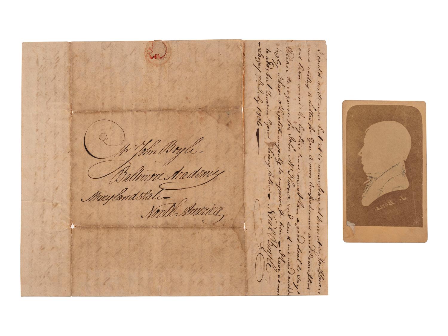 [ILLINOIS] -- [BOYLE, John (1777-1849)]. Archive of correspondence and documents related to the land holdings of speculator, businessman, and Secretary of the Navy John Boyle.
