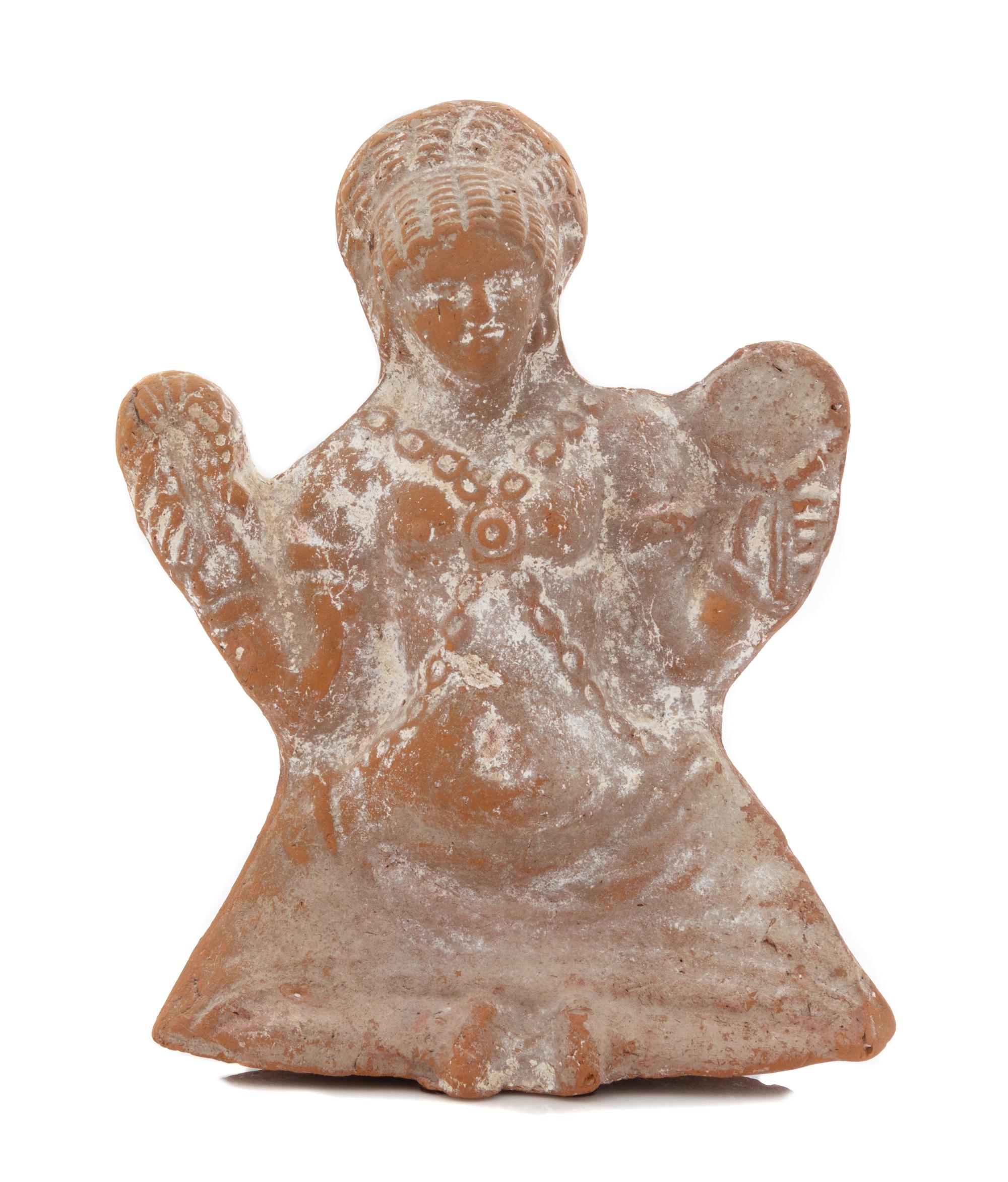 A Romano-Egyptian Terra Cotta Female Figure