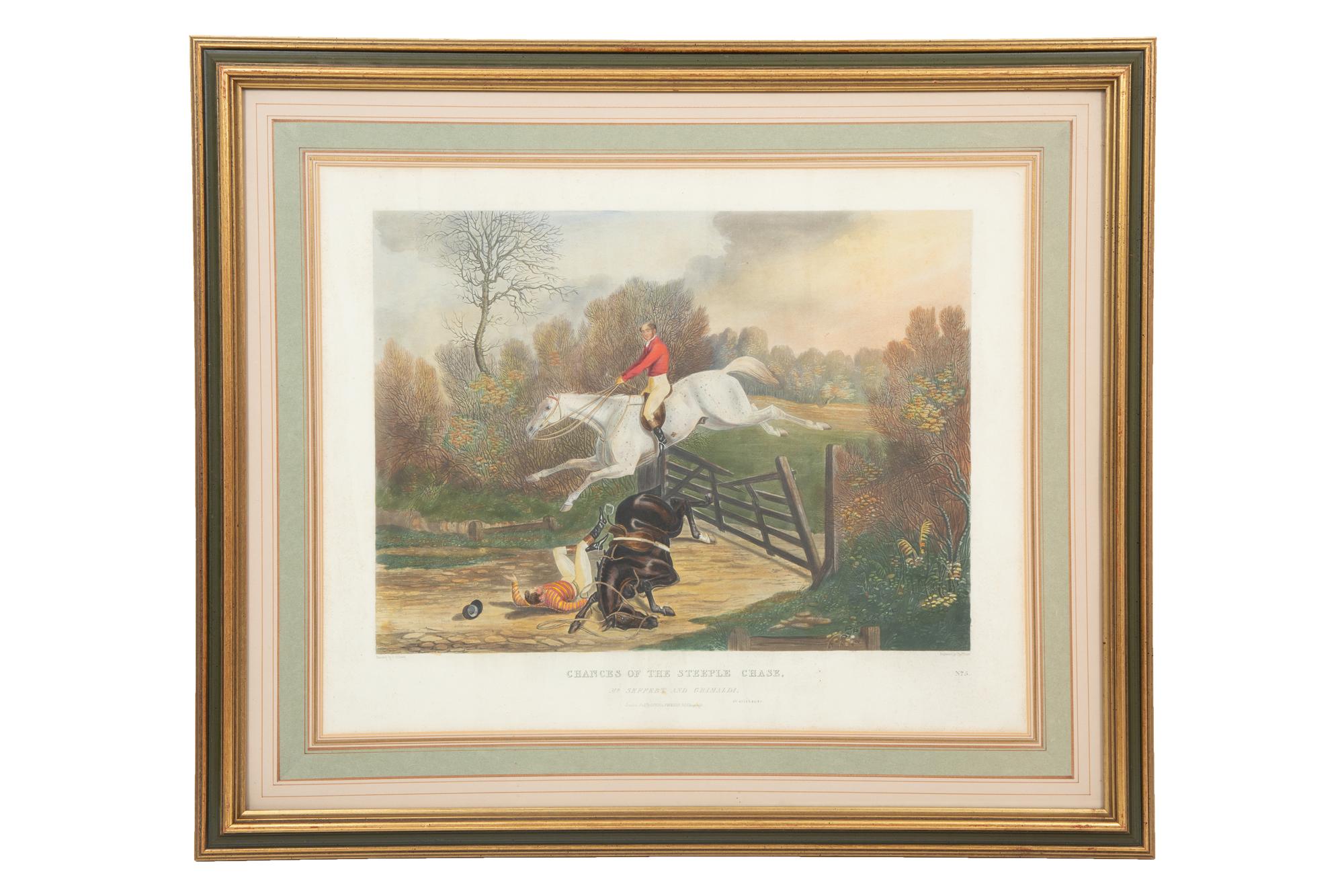 Chances of the Steeple Chase, 1826 (a set of eight)