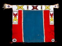 A Blackfeet Beaded Saddle Blanket Length 51 x width 32 inches. — CIRCA 1930