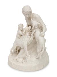 An English Parian Figural Group