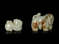 Two Chinese Jade Carvings of Animals