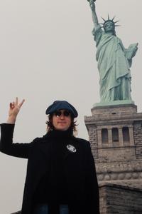 Bob Gruen (born 1945) John Lennon, Statue of Liberty, New York City, 1974