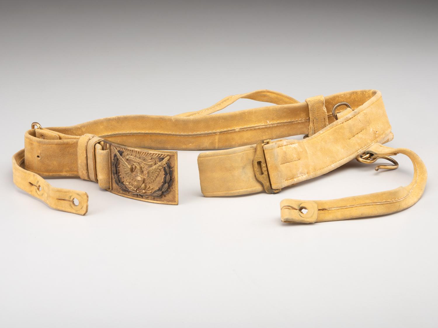 [CIVIL WAR]. A collection of items identified to General James Lyman Van Buren, incl. US Model 1860 Light Cavalry saber, buff saber belt, shoulder straps, insignia, and photographs.