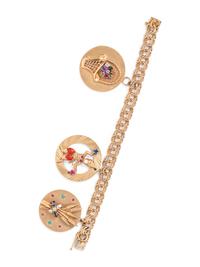 YELLOW GOLD CHARM BRACELET