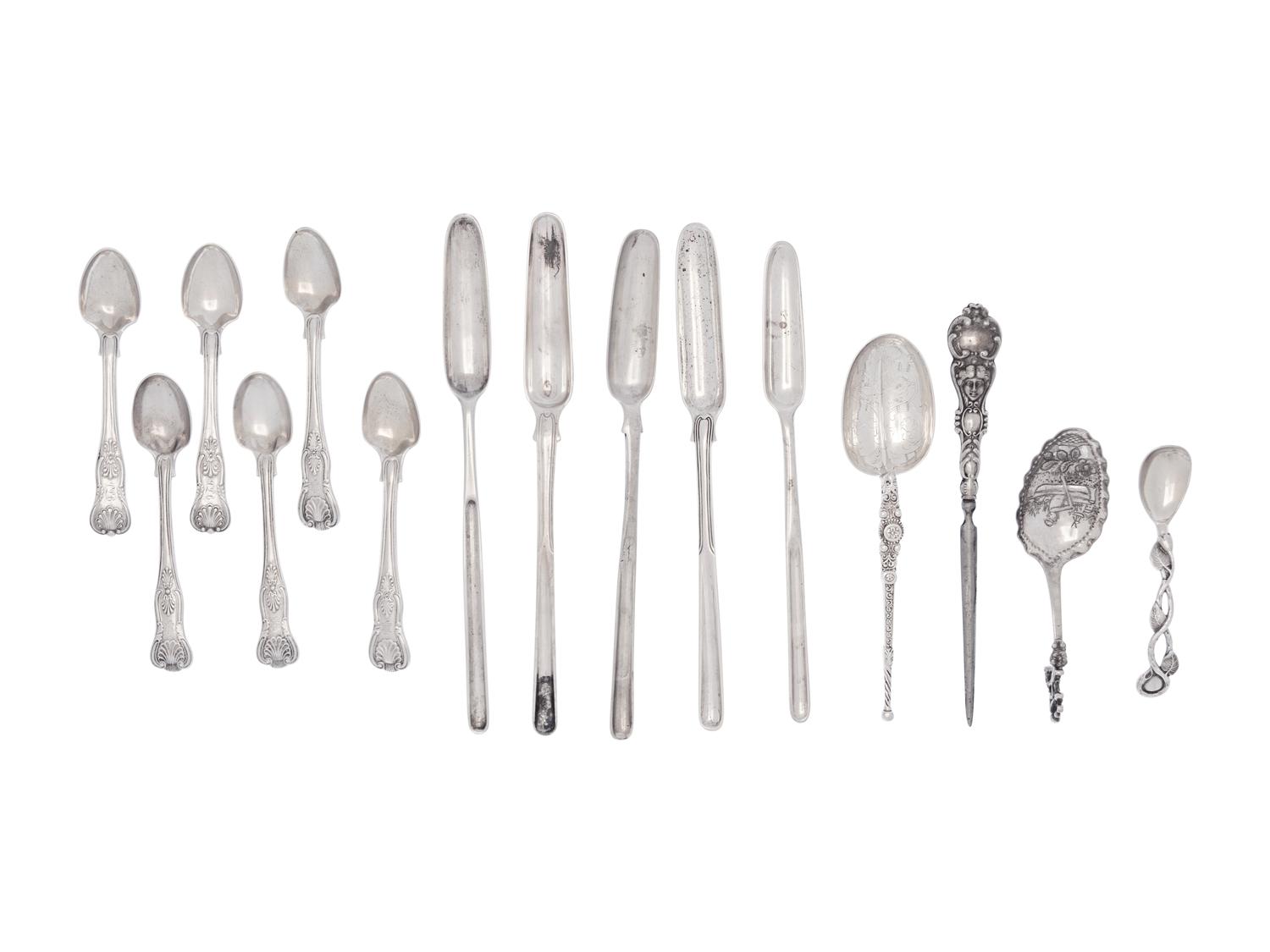 A Group of Silver Flatware Articles