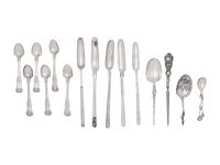 A Group of Silver Flatware Articles