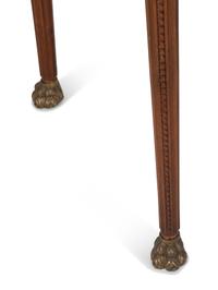 A Pair of Regency Style Mahogany and Maple Veneer Console Tables