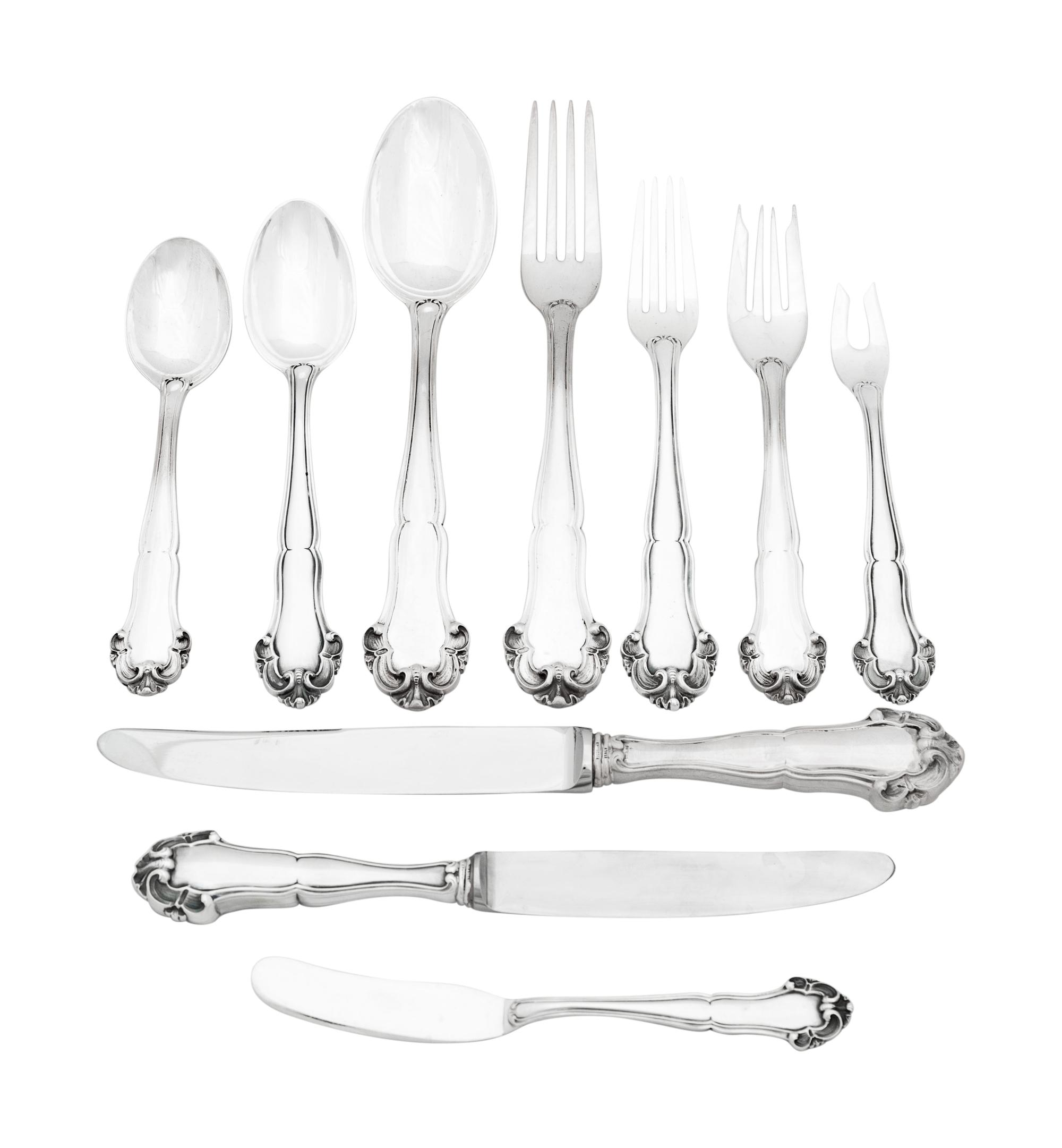 A Buccellati Grande Imperiale Silver Flatware Service