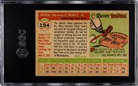 A Group of 1955 Topps Willie Mays and Ted Williams Baseball Cards No. 194 (SGC Authentic)