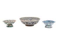 Three Chinese Porcelain Offering Dishes