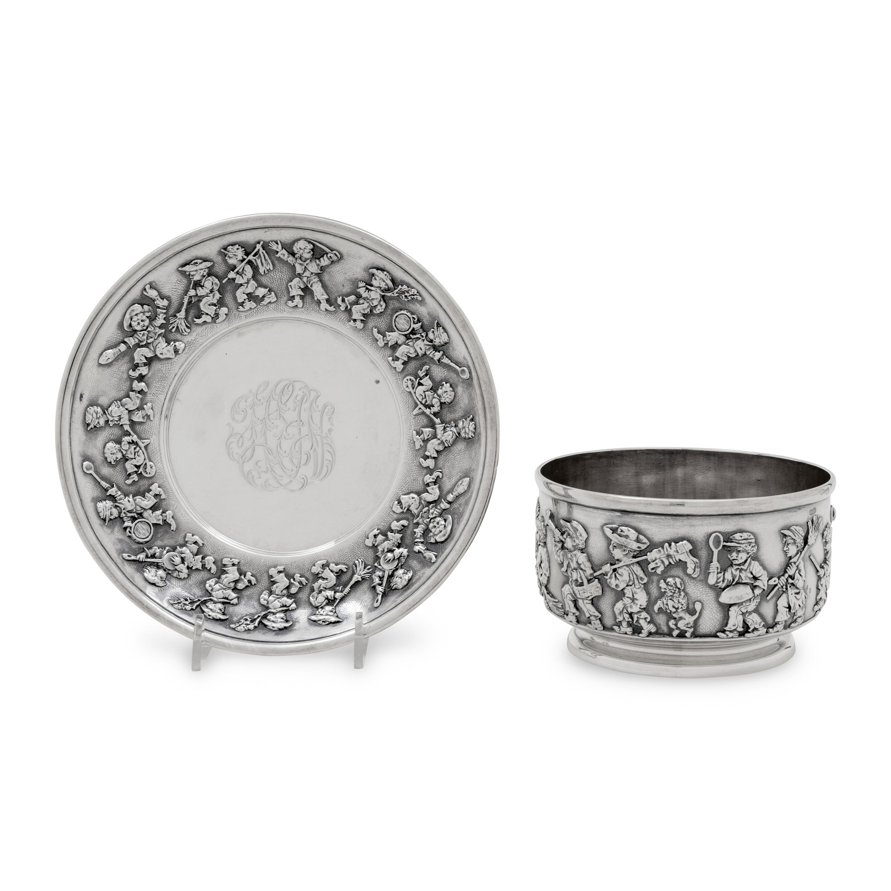 A Tiffany and Co. Silver Child’s Bowl and Underplate