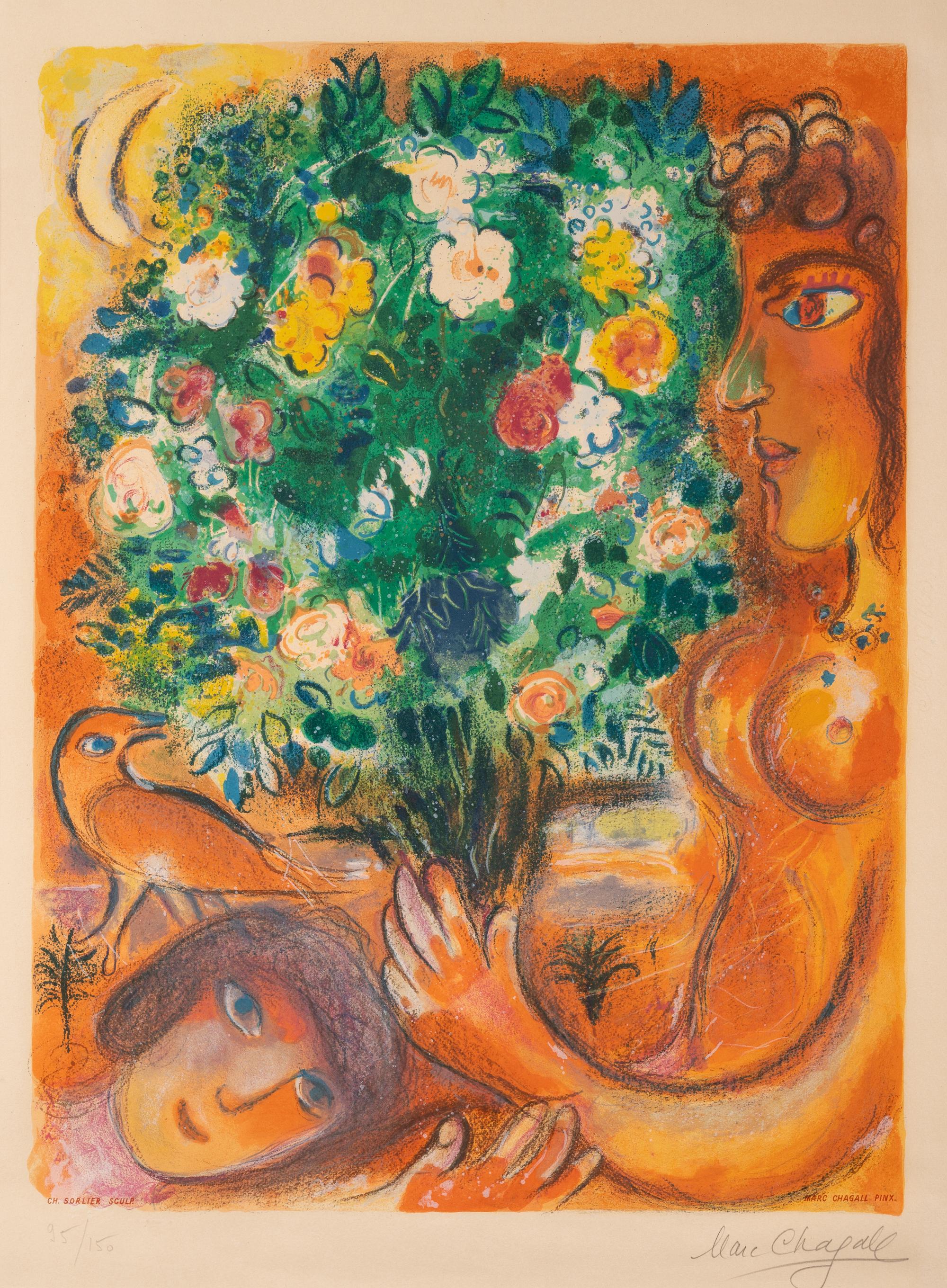 Femme au bouquet